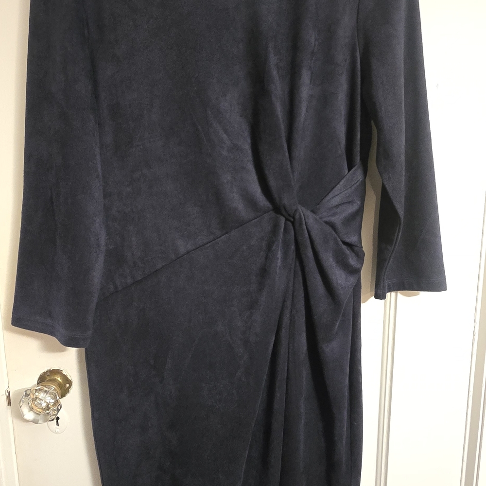 J. McLaughlin Navy Knot Midi Dress